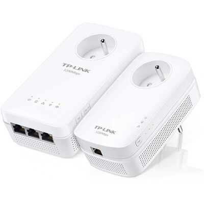 TP-Link TL-WPA8635P KIT- AV1300 - Powerline Adapter - Weiß 2 Stück TP-Link TL-WPA8635P KIT- AV1300 - Powerline Adapter - Weiß 2 Stück