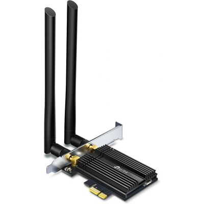 TP-Link Archer TX50E Wi-Fi 6 Bluetooth PCIe Adapter - Schwarz TP-Link Archer TX50E Wi-Fi 6 Bluetooth PCIe Adapter - Schwarz