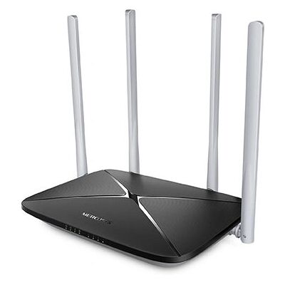Router wireless Mercusys AC12 - Doppia banda 1200Mbps - Nero Router wireless Mercusys AC12 - Doppia banda 1200Mbps - Nero