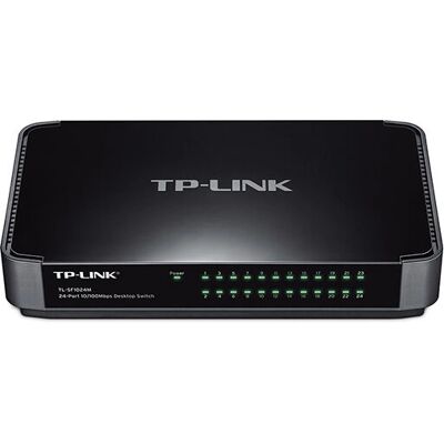 TP-Link 24port Fast Ethernet Síťový Přepínač - Černý TP-Link 24port Fast Ethernet Síťový Přepínač - Černý