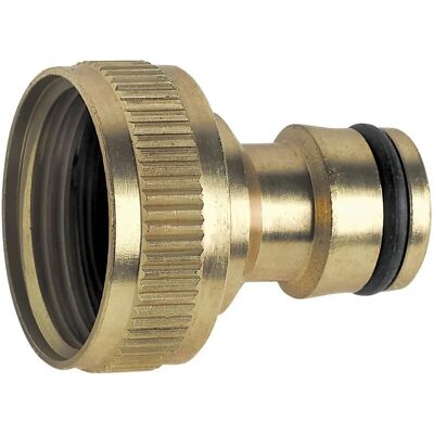 Ferro Messing Gartenhahnanschluss - Weibliches Gewinde - 3/4" & 1" - Hozelock kompatibel Ferro Messing Gartenhahnanschluss - Weibliches Gewinde - 3/4" & 1" - Hozelock kompatibel