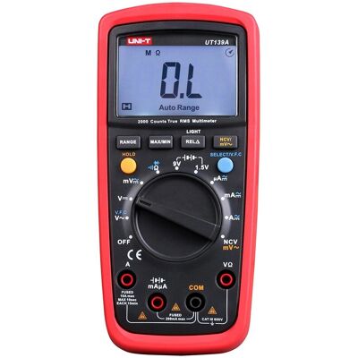 Uni-T UT139A Digitalmultimeter - True RMS, 600V CAT III Uni-T UT139A Digitalmultimeter - True RMS, 600V CAT III