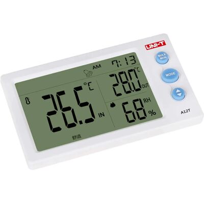Medidor de Temperatura e Umidade UNI-T - Relógio Medidor de Temperatura e Umidade UNI-T - Relógio