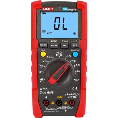 Multimètre Numérique Uni-T UT191E - 600V AC/DC, 20A, Résistance, True RMS - Publicité Multimètre Numérique Uni-T UT191E - 600V AC/DC, 20A, Résistance, True RMS - Publicité