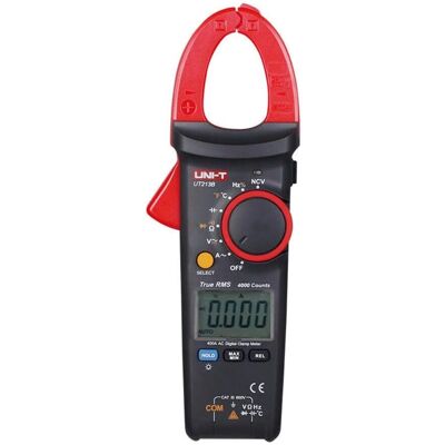 Amplímetro amperimétrico Uni-T UT213C - True RMS, 400A AC/DC, 600V, Resistência, Auto-Ranging Amplímetro amperimétrico Uni-T UT213C - True RMS, 400A AC/DC, 600V, Resistência, Auto-Ranging