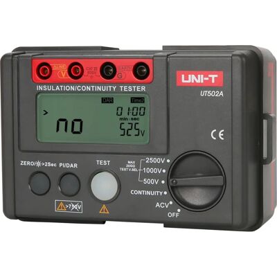 UNI-T Insulation Resistance Tester - Model UT502A - 2500V/600V UNI-T Insulation Resistance Tester - Model UT502A - 2500V/600V