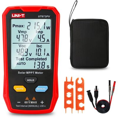 UNI-T Solar MPPT Leistungsmesser UT673PV - Max 800W Solar Panel Tester UNI-T Solar MPPT Leistungsmesser UT673PV - Max 800W Solar Panel Tester