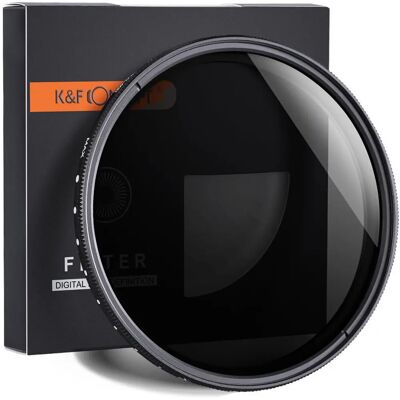Filtre à densité neutre variable 67mm K&F Concept - Filtre d'objectif - Publicité Filtre à densité neutre variable 67mm K&F Concept - Filtre d'objectif - Publicité