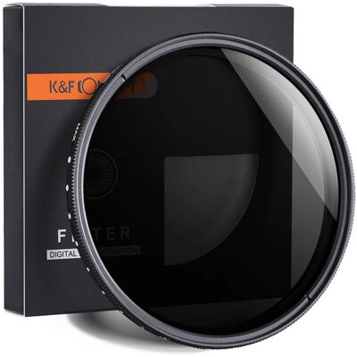 K&F Concept Vékony 72mm ND2-ND400 Állítható ND szűrő - Objektívsapka K&F Concept Vékony 72mm ND2-ND400 Állítható ND szűrő - Objektívsapka