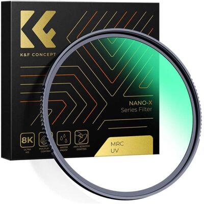K&F Filtre Nano X MCUV Slim 82mm Schutzfilter mit 28 mehrschichtigen grünen Beschichtungen K&F Filtre Nano X MCUV Slim 82mm Schutzfilter mit 28 mehrschichtigen grünen Beschichtungen