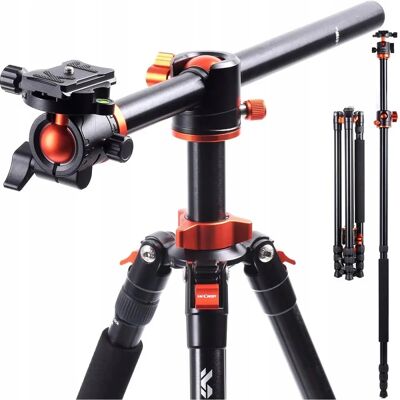 Mono-pied en aluminium K&F 185cm Flat Lay - Monopod - Publicité Mono-pied en aluminium K&F 185cm Flat Lay - Monopod - Publicité
