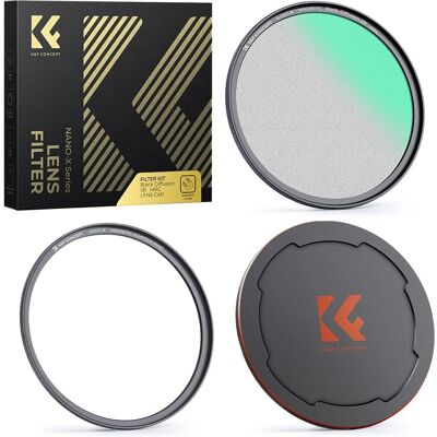 Filtre Magnétique K&F Concept 1/8 Black Mist Nano D55mm - Filtre pour Caméra Filtre Magnétique K&F Concept 1/8 Black Mist Nano D55mm - Filtre pour Caméra