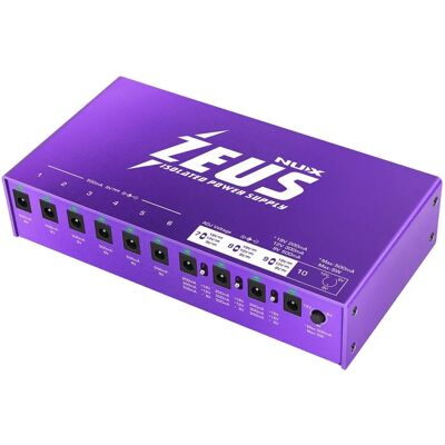 Nux Zeus Alimentation - Bloc d'alimentation isolé pour pédales avec USB - Publicité Nux Zeus Alimentation - Bloc d'alimentation isolé pour pédales avec USB - Publicité