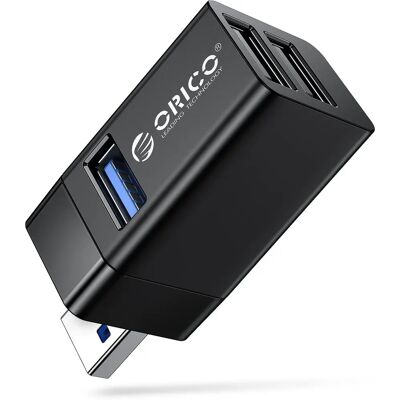 Orico USB-hubi - Kompakt, 3 porttia, USB-A, Musta Orico USB-hubi - Kompakt, 3 porttia, USB-A, Musta