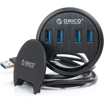 ORICO USB-Hub 4 Ports - Desktop USB-A 3.1 Schwarz ORICO USB-Hub 4 Ports - Desktop USB-A 3.1 Schwarz