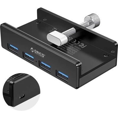 Orico MH4PU-P-BK-BP USB Hub - 4 Porttia - Musta - Docking Station Orico MH4PU-P-BK-BP USB Hub - 4 Porttia - Musta - Docking Station