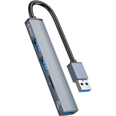 Orico USB-C Hub 3x USB-A MicroSD 5 Gbps Aluminum - Dockingstation + USB Hub Orico USB-C Hub 3x USB-A MicroSD 5 Gbps Aluminum - Dockingstation + USB Hub