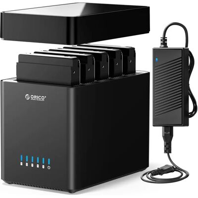 Carcaça externa Orico para HDD 5 baias USB-C 3.1 - Preto Carcaça externa Orico para HDD 5 baias USB-C 3.1 - Preto