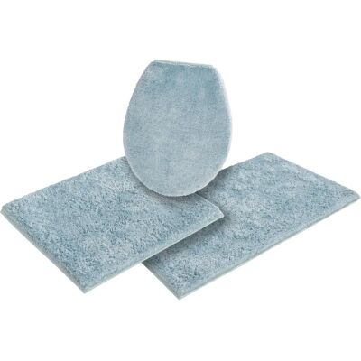 MY HOME Jos Blaue 3-teilig Badmatten-Set - Badteppich MY HOME Jos Blaue 3-teilig Badmatten-Set - Badteppich