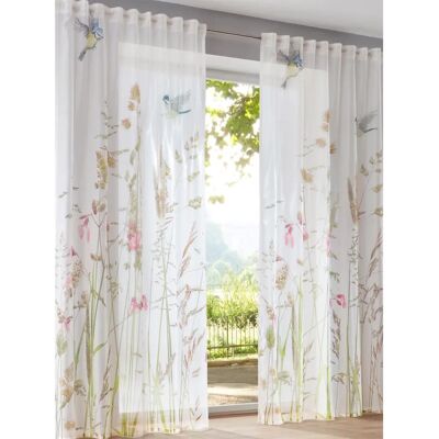 HEINE HOME Model 1 Witte Halfdoorzichtige Gordijn HEINE HOME Model 1 Witte Halfdoorzichtige Gordijn