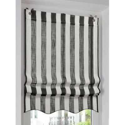 HEINE HOME Modell 1 Schwarz-Weiß Halbtransparent Raffrollo - Raffrollo HEINE HOME Modell 1 Schwarz-Weiß Halbtransparent Raffrollo - Raffrollo