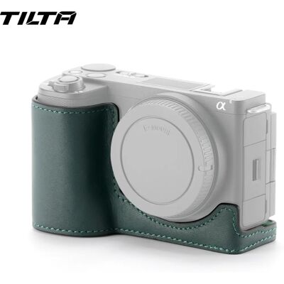 Étui en cuir Tilta pour Sony Zv-E10 Ii - Vert - Publicité Étui en cuir Tilta pour Sony Zv-E10 Ii - Vert - Publicité