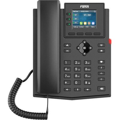 Fanvil X303W - IP-Telefon - Schwarz - WLAN - 4 Leitungen Fanvil X303W - IP-Telefon - Schwarz - WLAN - 4 Leitungen