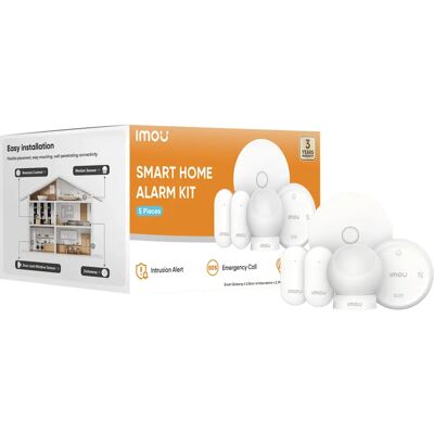 IMOU - Home Alarm Kit 5-piece - ZigBee - Alarm IMOU - Home Alarm Kit 5-piece - ZigBee - Alarm