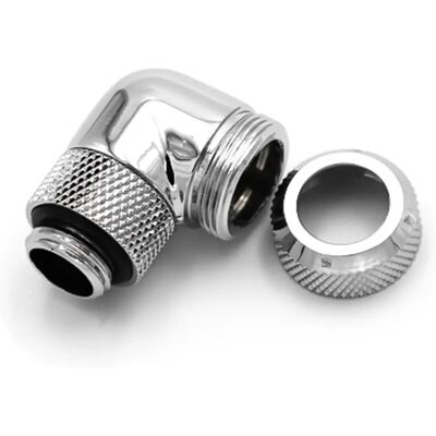 Barrow Silber 90° Drehbarer Hard Tube Adapter - Wasserkühlung Barrow Silber 90° Drehbarer Hard Tube Adapter - Wasserkühlung