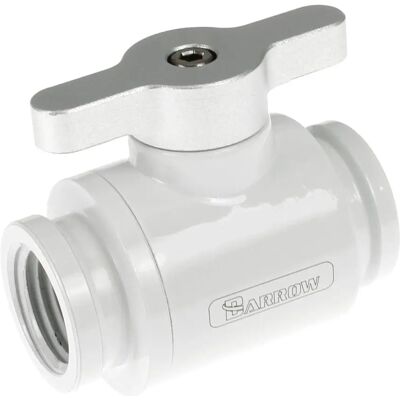 Barrow Weiß/Silber G1/4 Kugelhahn - Wasserkühlung Zubehör Barrow Weiß/Silber G1/4 Kugelhahn - Wasserkühlung Zubehör