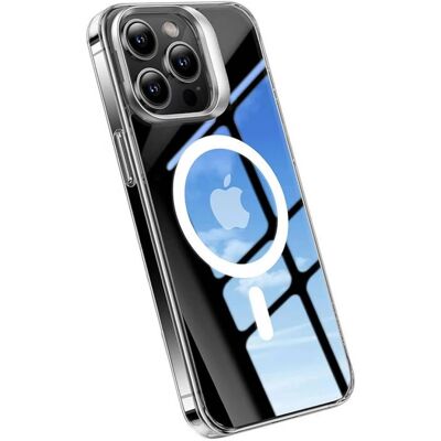 Torras iPhone 15 Átlátszó mágneses tok állvánnyal Torras iPhone 15 Átlátszó mágneses tok állvánnyal