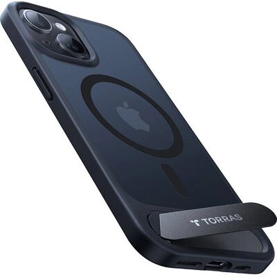 Torras UPRO Pstand Hülle für iPhone 15 Pro Max - Schwarz Torras UPRO Pstand Hülle für iPhone 15 Pro Max - Schwarz