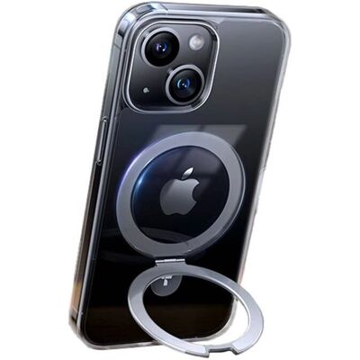Coque transparente pour iPhone 15 avec support magnétique Torras - Publicité Coque transparente pour iPhone 15 avec support magnétique Torras - Publicité