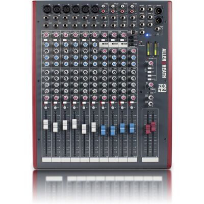 Mezclador de audio Allen & Heath ZED14 - 14 canales, gris, rojo Mezclador de audio Allen & Heath ZED14 - 14 canales, gris, rojo