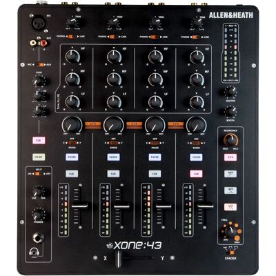 Allen & Heath XONE:43 - DJ-Mixer - 4 Kanaler, Analog Lyd, Filter Allen & Heath XONE:43 - DJ-Mixer - 4 Kanaler, Analog Lyd, Filter