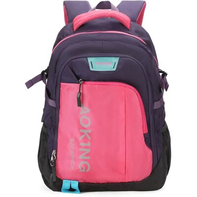 Aoking Fuchsia Unisex Rucksack - 33x49x19 cm Aoking Fuchsia Unisex Rucksack - 33x49x19 cm