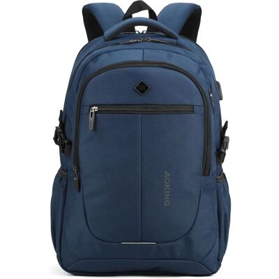 Aoking Blaue Unisex Rucksack - 48x33x16 cm Aoking Blaue Unisex Rucksack - 48x33x16 cm