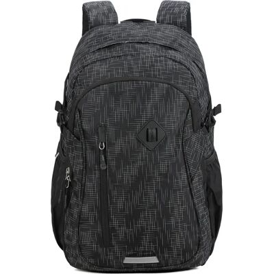 Aoking Unisex Rugzak Zwart - 33x21x50 cm Aoking Unisex Rugzak Zwart - 33x21x50 cm