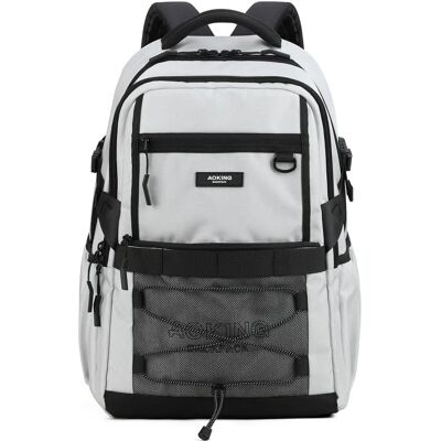 Aoking Rugzak Lichtgrijs - Unisex - 34x19x47 cm Aoking Rugzak Lichtgrijs - Unisex - 34x19x47 cm