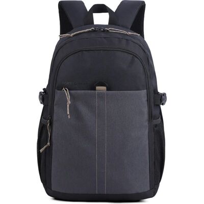 Aoking Rugzak - Unisex Zwart Grijs - 29x14x45cm Tas Aoking Rugzak - Unisex Zwart Grijs - 29x14x45cm Tas