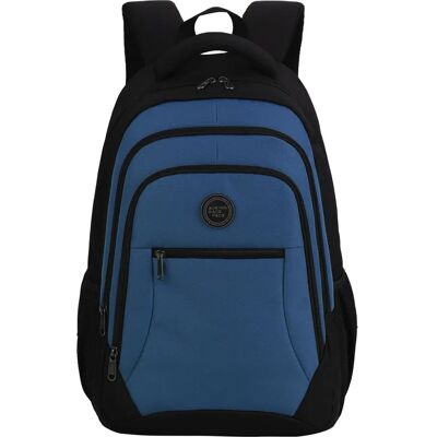 Aoking Rugzak - Zwart en Blauw - Unisex - 32x16x46 cm Aoking Rugzak - Zwart en Blauw - Unisex - 32x16x46 cm
