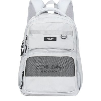 Aoking Grauer Unisex-Rucksack - Rugzak Aoking Grauer Unisex-Rucksack - Rugzak