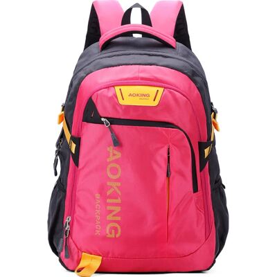 Aoking Fuchsia Unisex Rugzak - Rugzak Aoking Fuchsia Unisex Rugzak - Rugzak