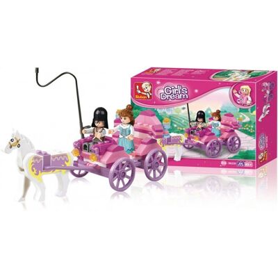 Ensemble de construction de carrosse de princesse Sluban - 99 pcs - Publicité Ensemble de construction de carrosse de princesse Sluban - 99 pcs - Publicité