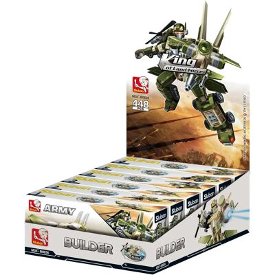 Sluban M38 B0636 - Builder Re Della Terra Forza 6 In 1 - Esercito di Robot Sluban M38 B0636 - Builder Re Della Terra Forza 6 In 1 - Esercito di Robot