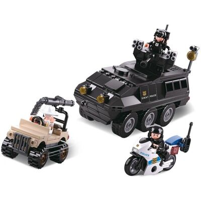 Véhicule Forces Spéciales Police Sluban - Ensemble de 324 Pièces - Publicité Véhicule Forces Spéciales Police Sluban - Ensemble de 324 Pièces - Publicité
