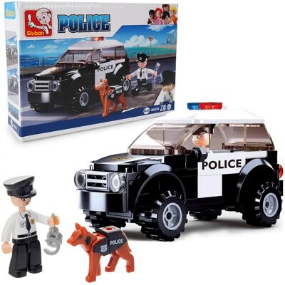 Sluban Mehrfarben Polizei Baukasten - Police Series - 78 Teile - Für 6+ Jahre Sluban Mehrfarben Polizei Baukasten - Police Series - 78 Teile - Für 6+ Jahre