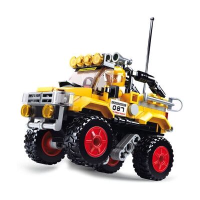 Sluban M38-B0663A Geel Off-Road Voertuig Bouwset - Bouwspeelgoed Sluban M38-B0663A Geel Off-Road Voertuig Bouwset - Bouwspeelgoed