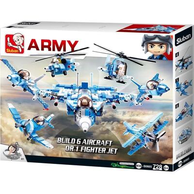 Sluban Jet da Combattimento 6-in-1 - Blocchi da Costruzione Sluban Jet da Combattimento 6-in-1 - Blocchi da Costruzione