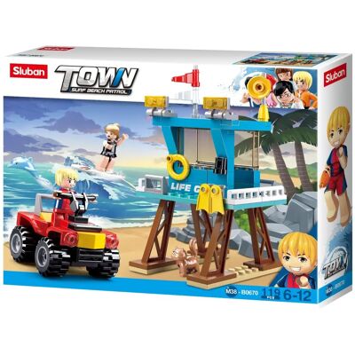 Blocs de Construction Sluban Tour de Sauvetage - 120 pcs - 6 ans+ Blocs de Construction Sluban Tour de Sauvetage - 120 pcs - 6 ans+